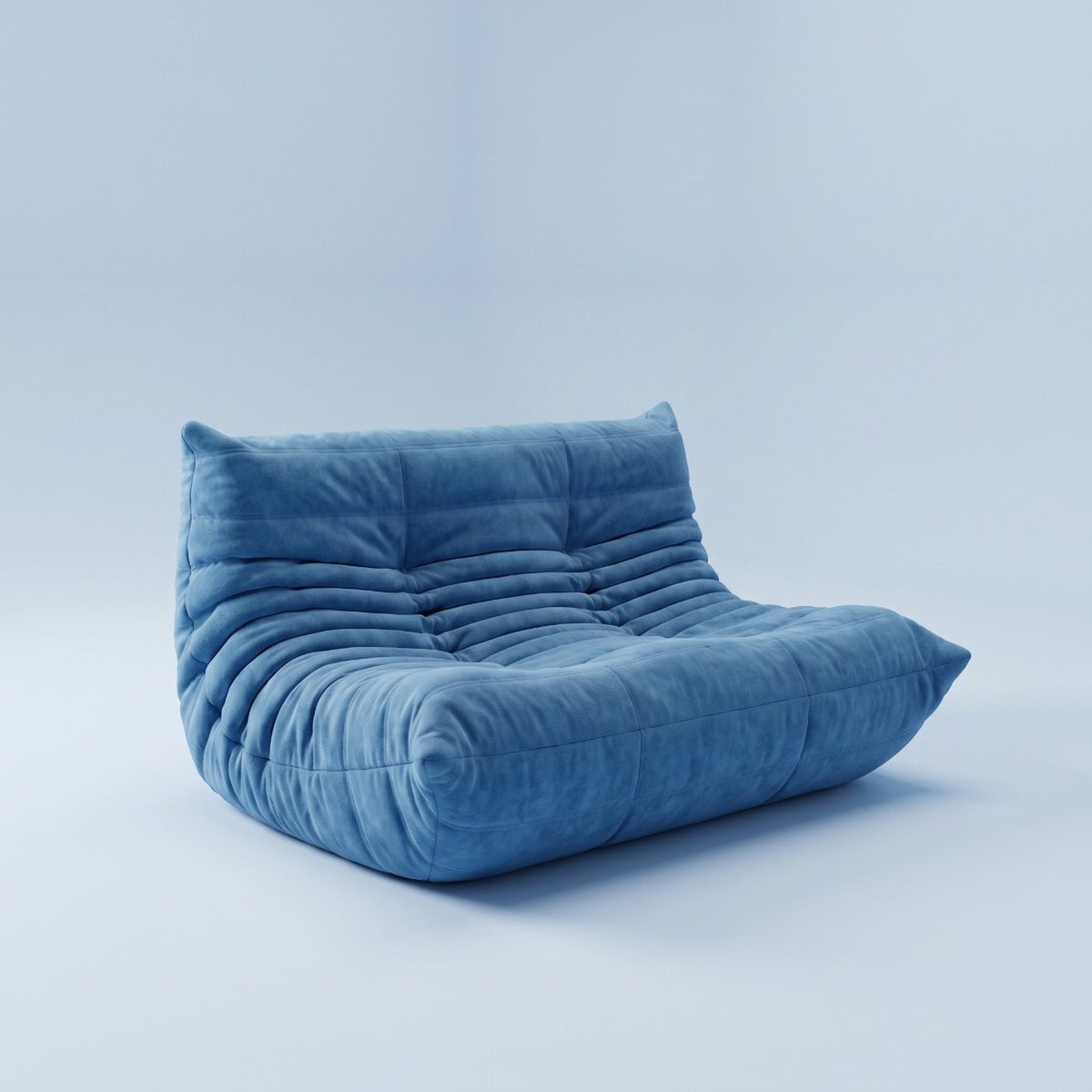 Goto — Canapé 2 places, coloris bleu — vue principale
