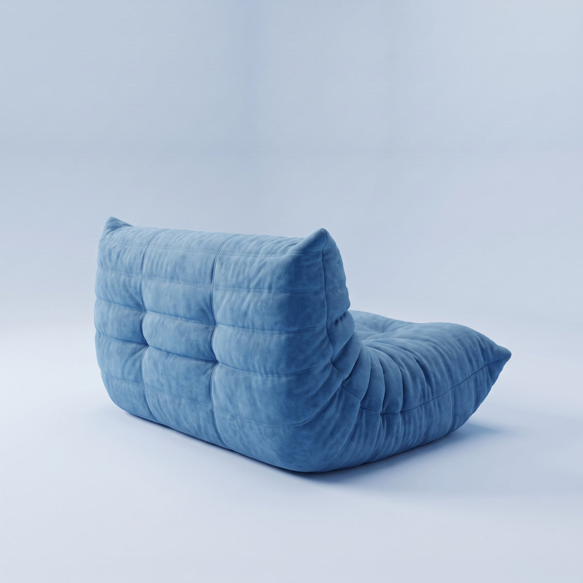 Goto — Canapé 2 places, coloris bleu — vue de dos