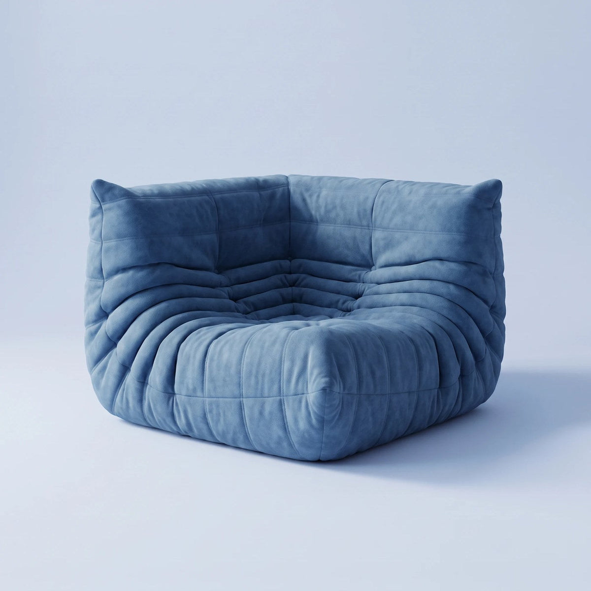 Goto — Canapé d'angle, coloris bleu — vue principale