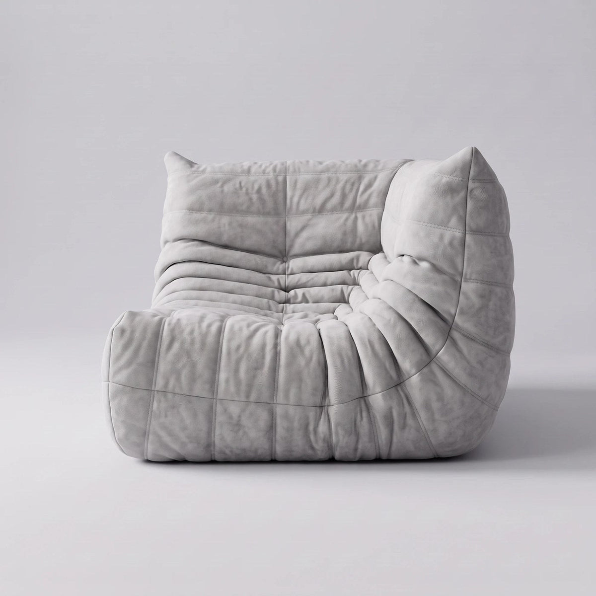 Goto — Canapé d'angle, coloris gris — vue de profil