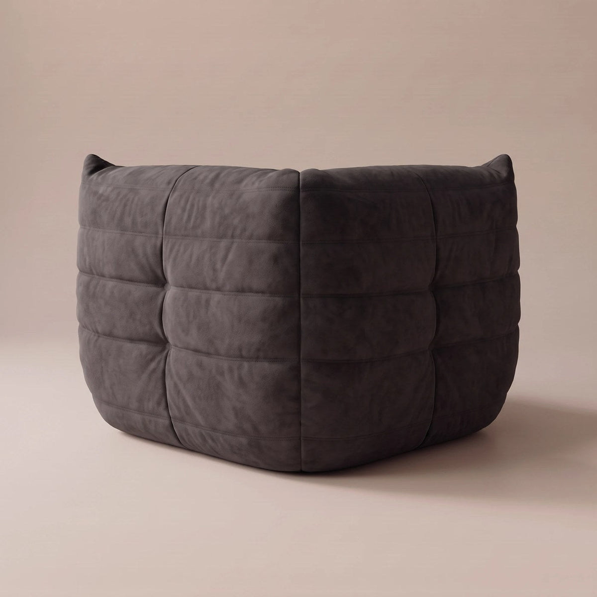 Goto — Canapé d'angle, coloris noir — vue de dos