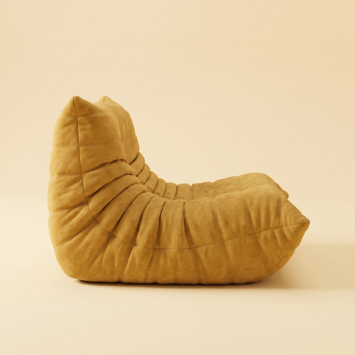 Goto — Fauteuil 1 place, coloris jaune — vue de profil