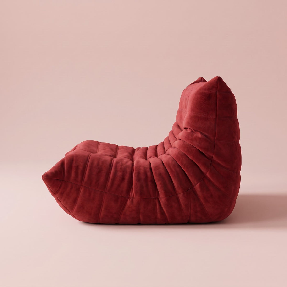 Goto — Fauteuil 1 place, coloris rouge — vue de profil