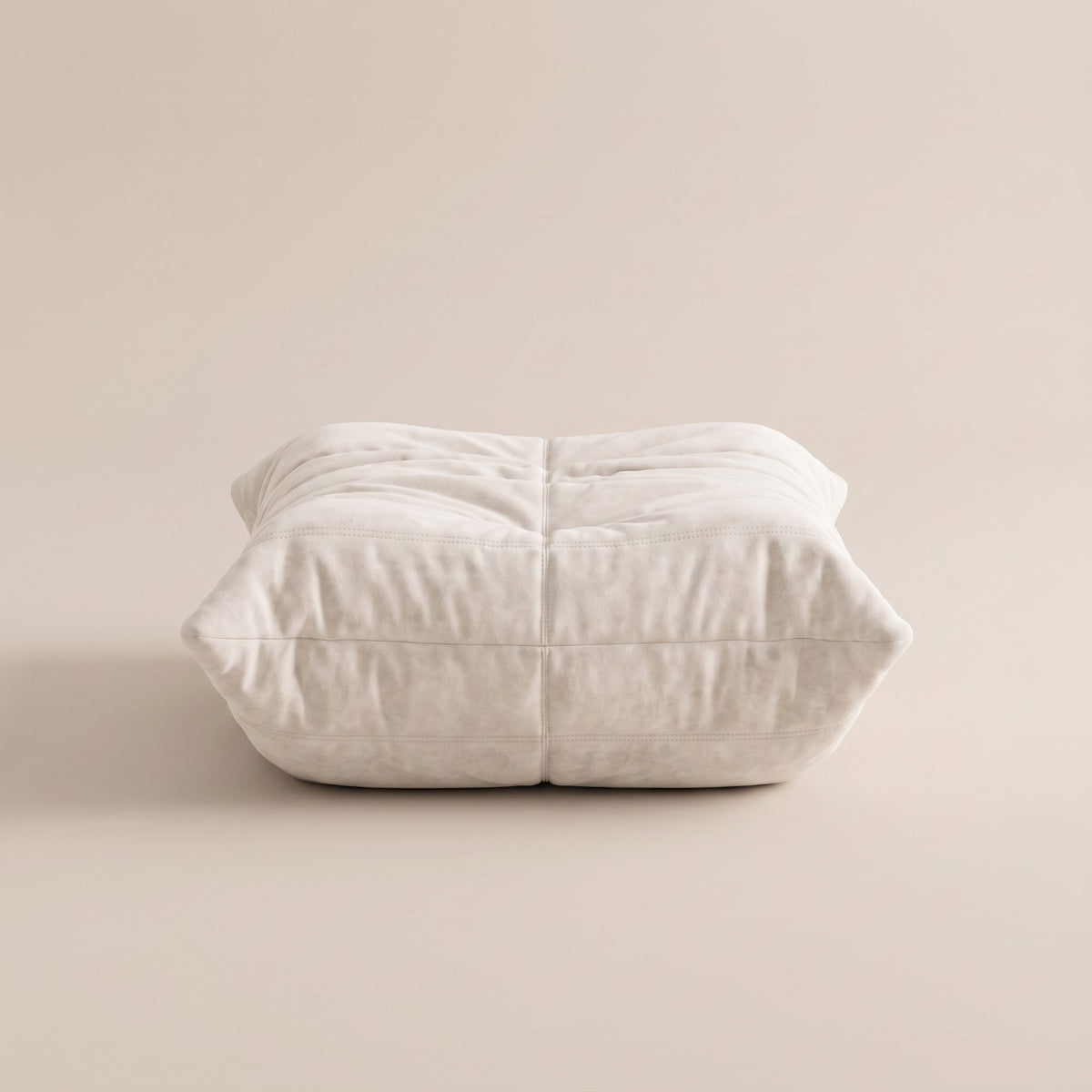 Goto — Pouf, coloris blanc — vue de face