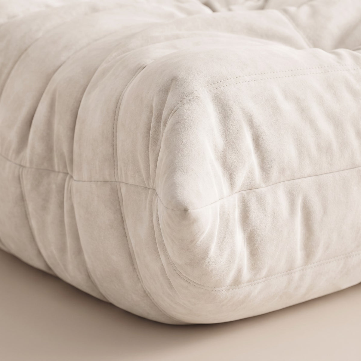 Goto — Pouf, coloris blanc — vue de détail