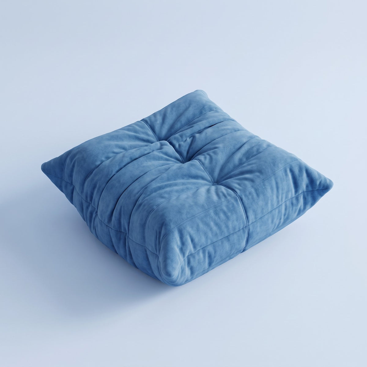 Goto — Pouf, coloris bleu — vue du dessus