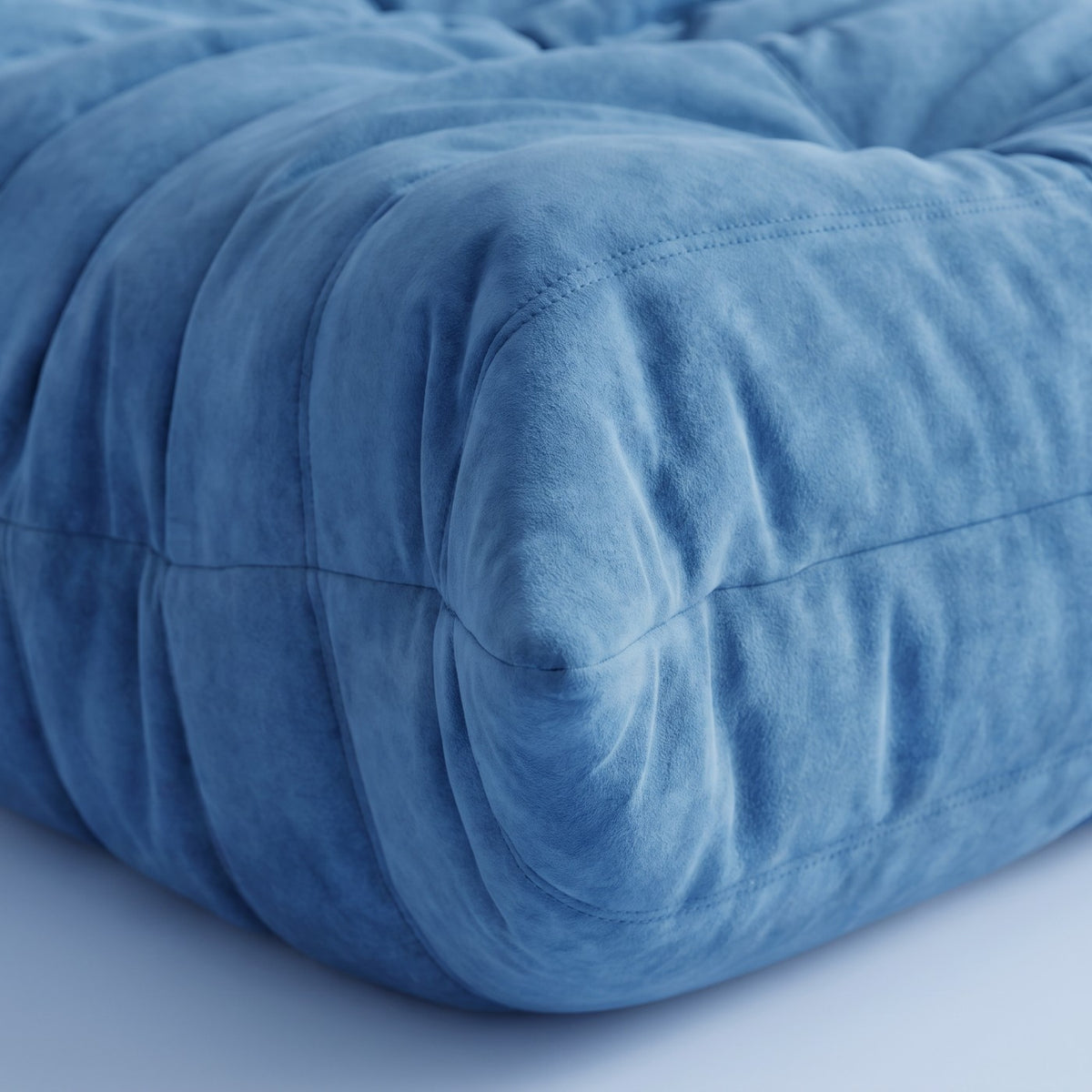 Goto — Pouf, coloris bleu — vue de détail