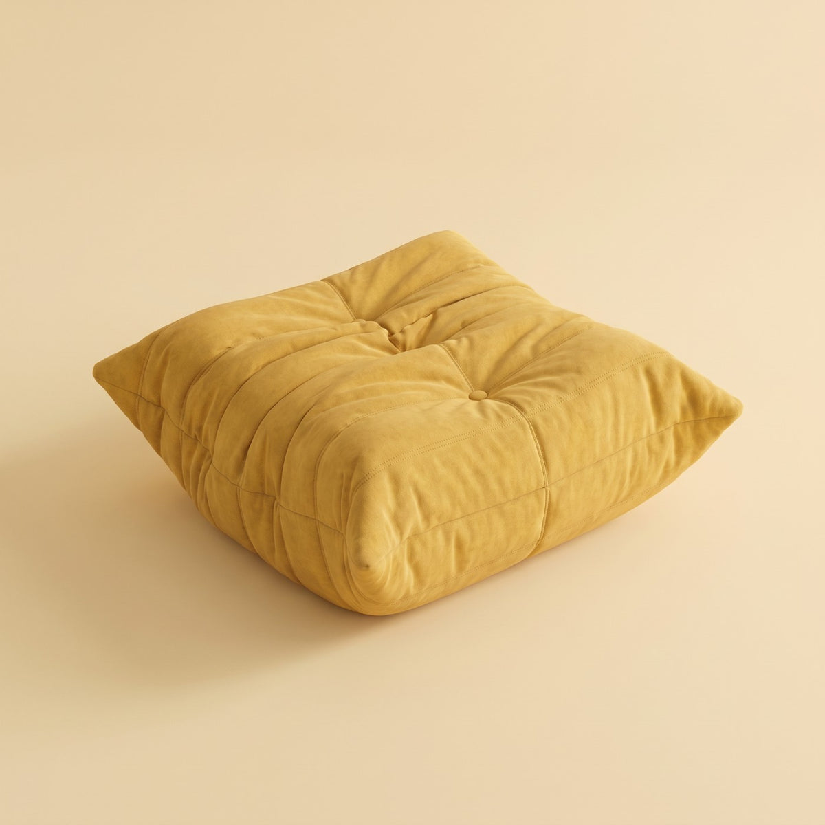 Goto — Pouf, coloris jaune — vue du dessus