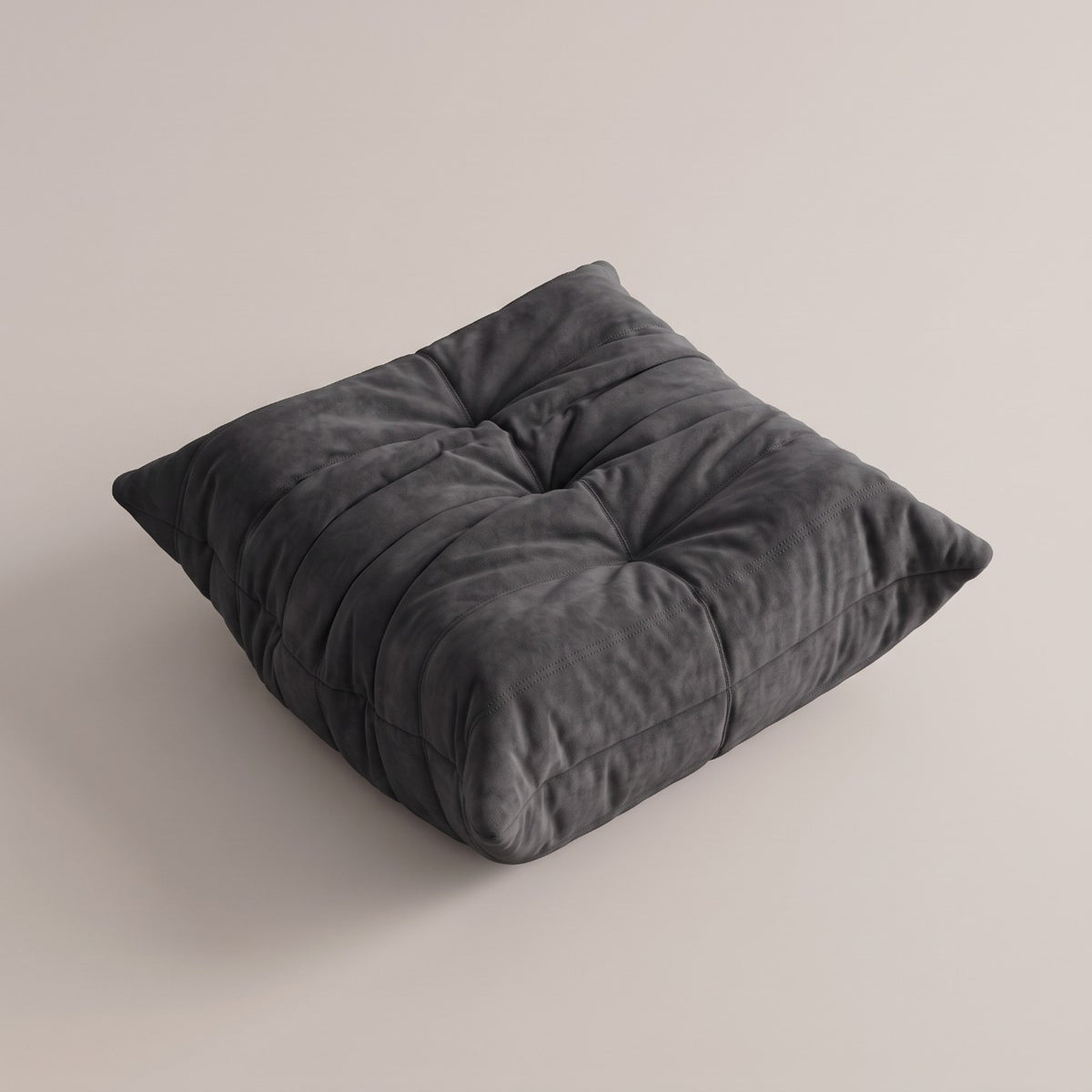 Goto — Pouf, coloris noir — vue du dessus