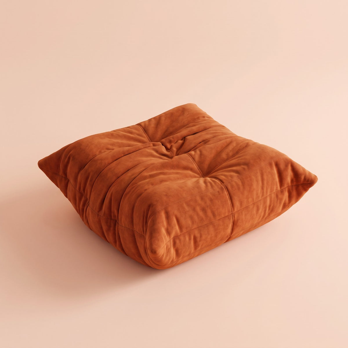 Goto — Pouf, coloris orange — vue du dessus