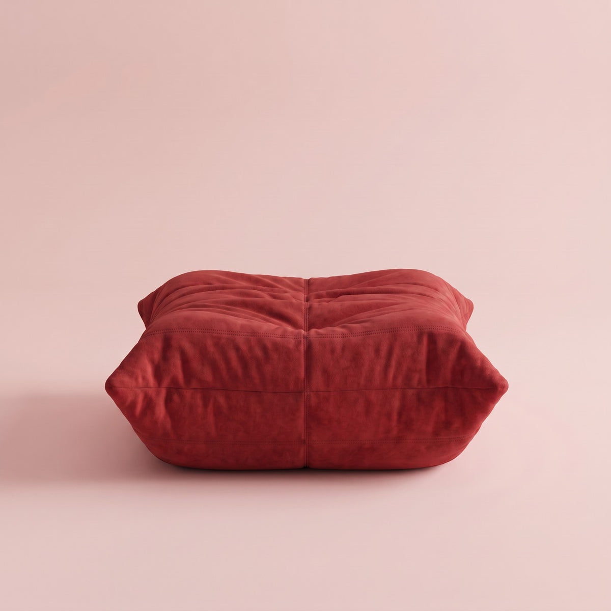 Goto — Pouf, coloris rouge — vue de face