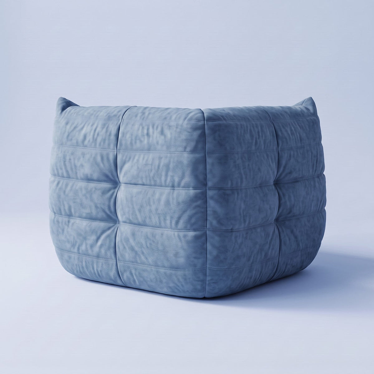 Goto — Canapé d'angle, coloris bleu — vue de dos