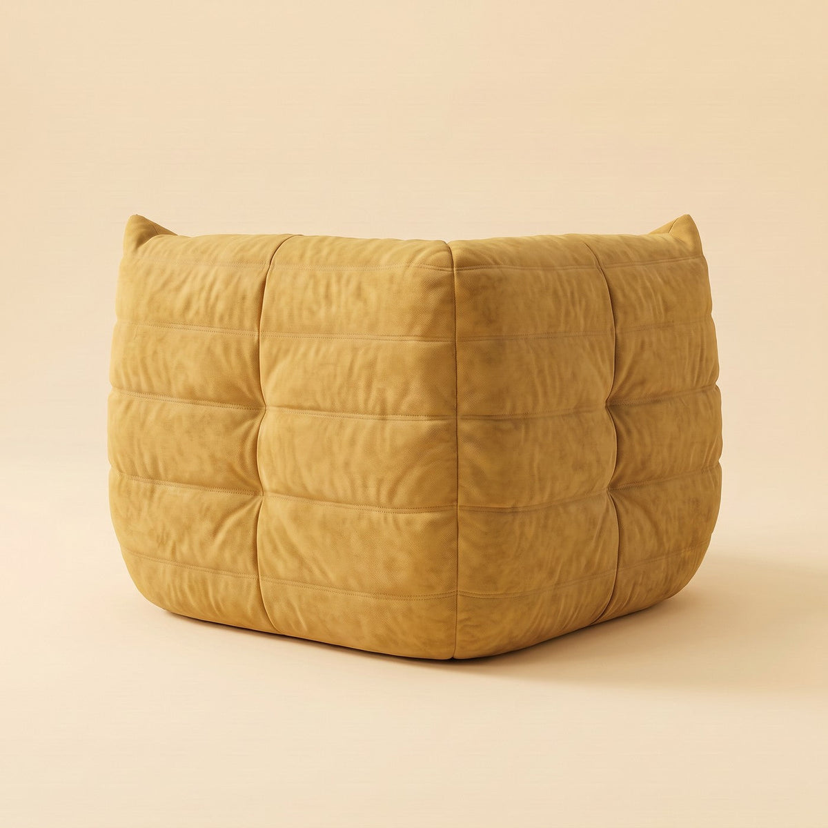Goto — Canapé d'angle, coloris jaune — vue de dos