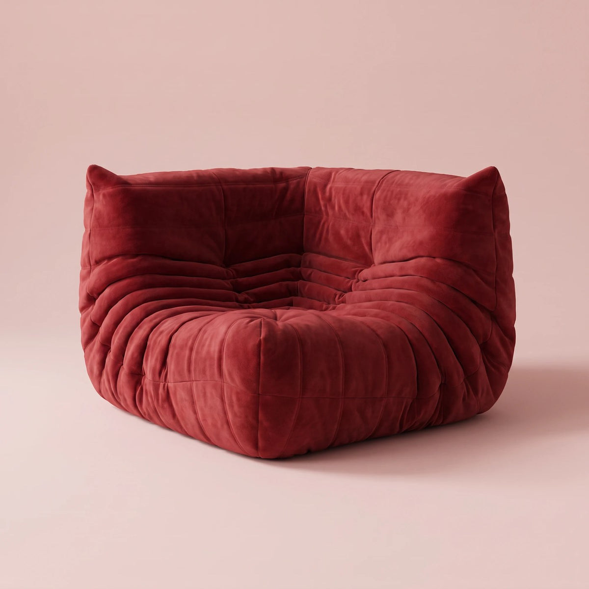 Goto — Canapé d'angle, coloris rouge — vue principale