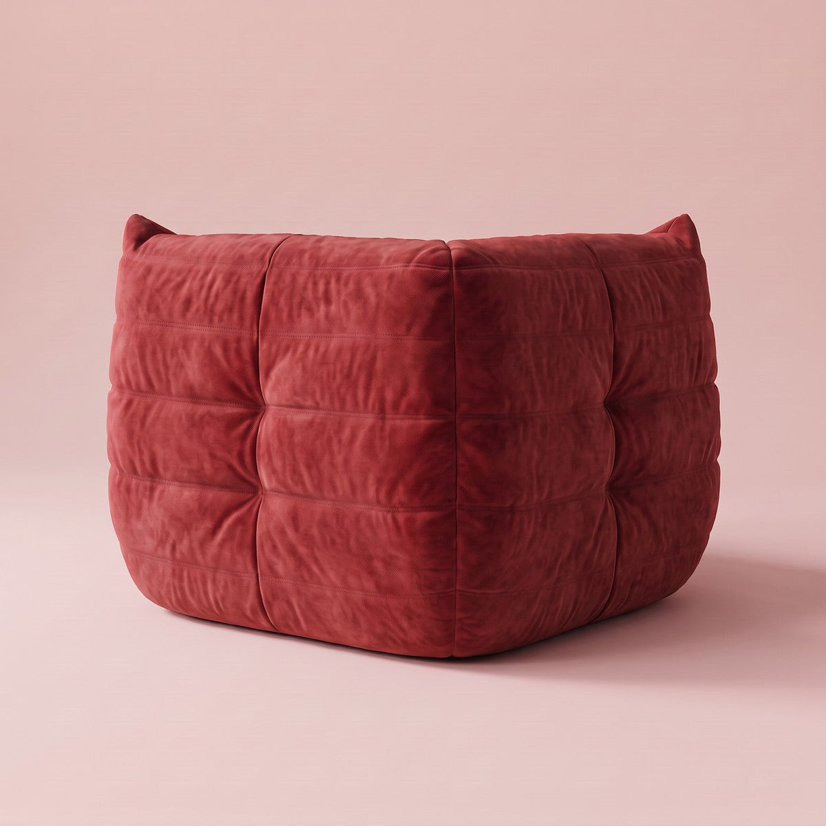 Goto — Canapé d'angle, coloris rouge — vue de dos
