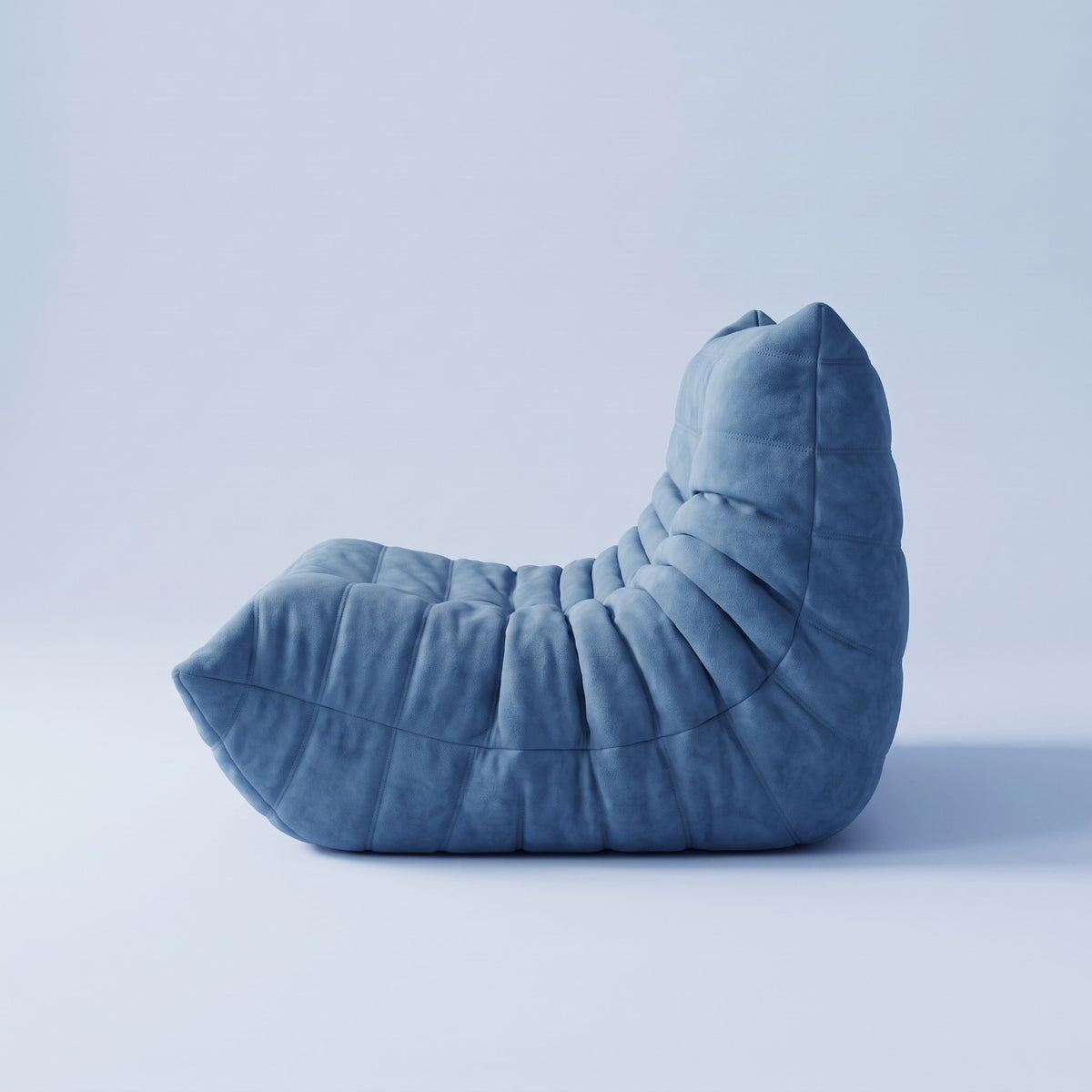 Goto — Fauteuil 1 place, coloris bleu — vue de profil