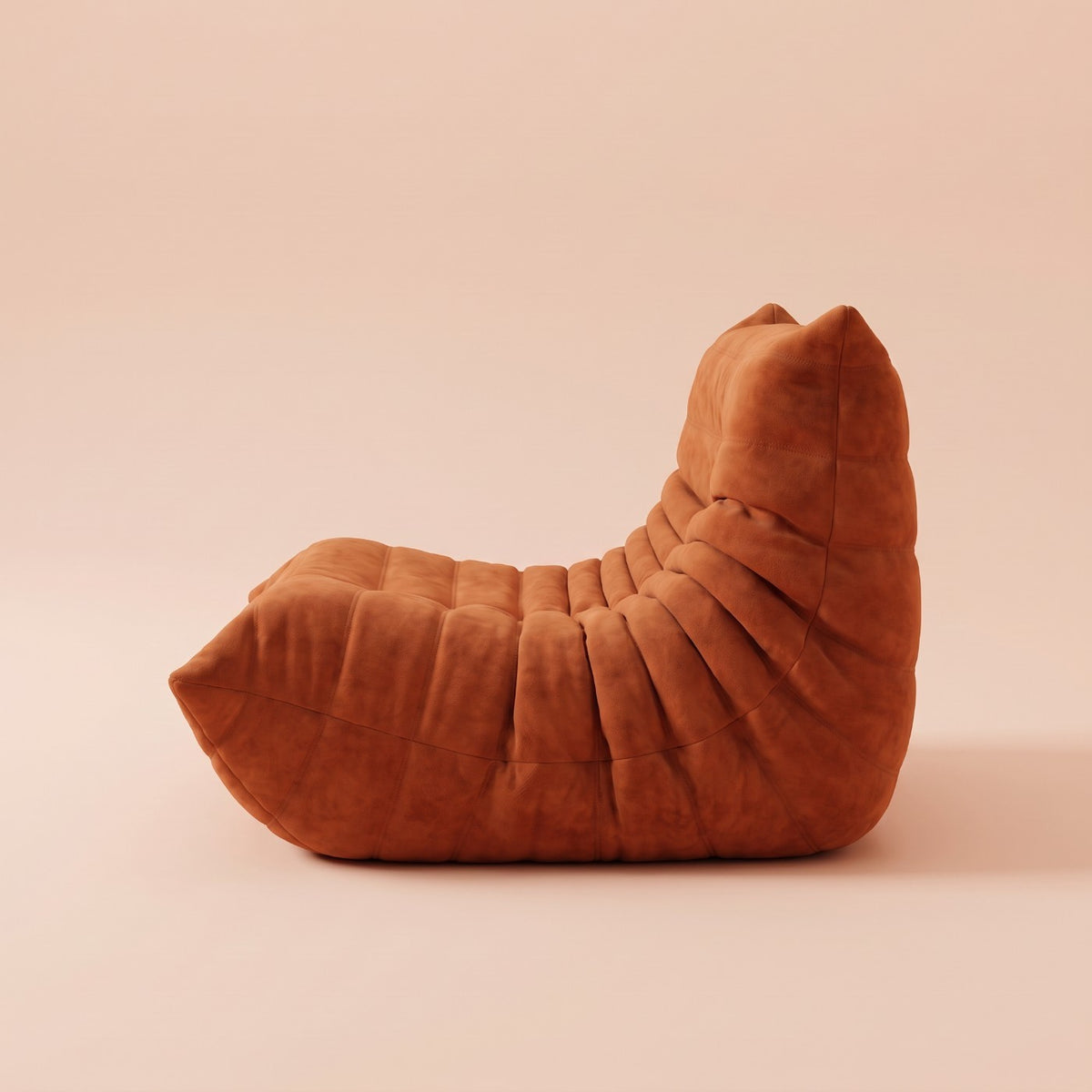 Goto — Fauteuil 1 place, coloris orange — vue de profil