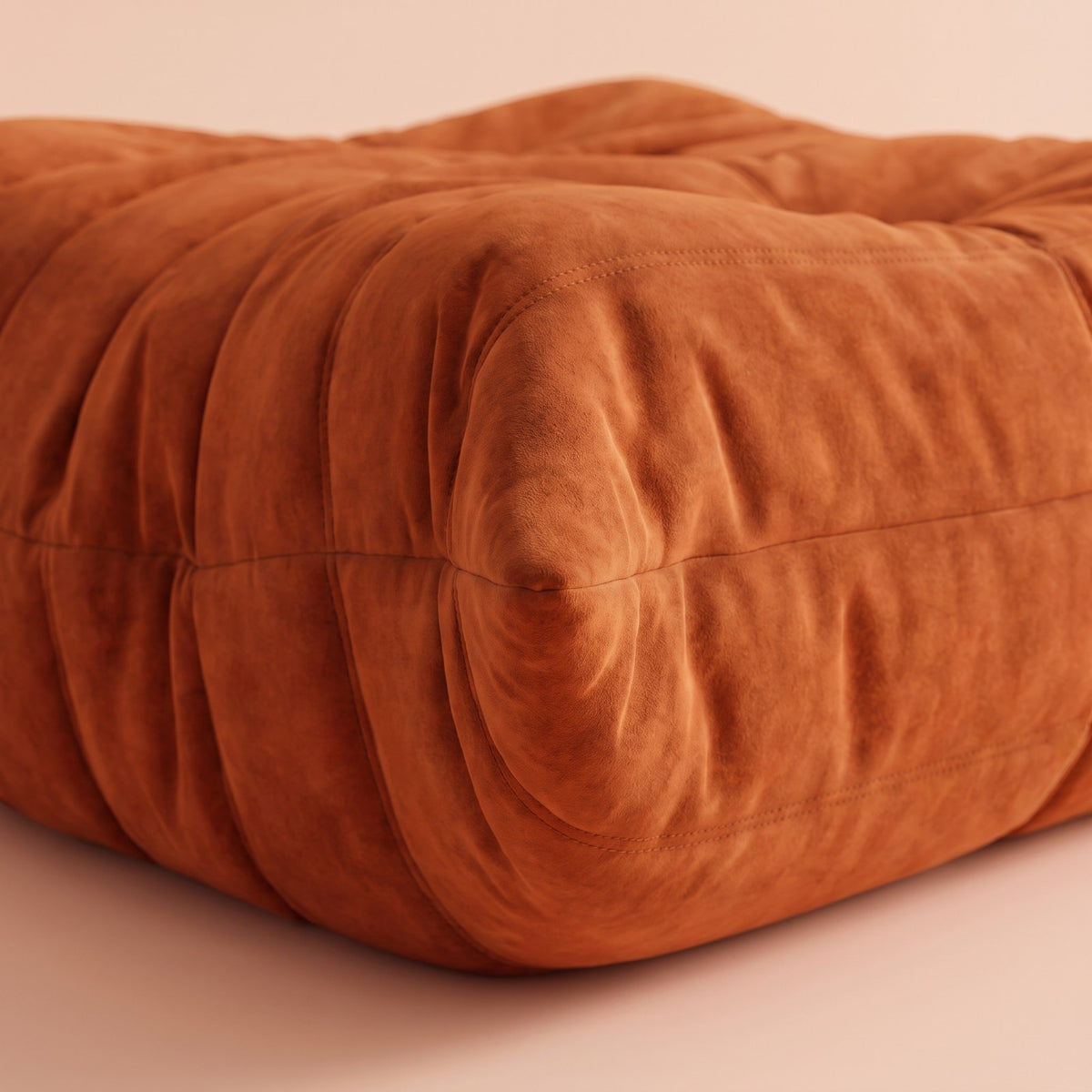 Goto — Pouf, coloris orange — vue de détail